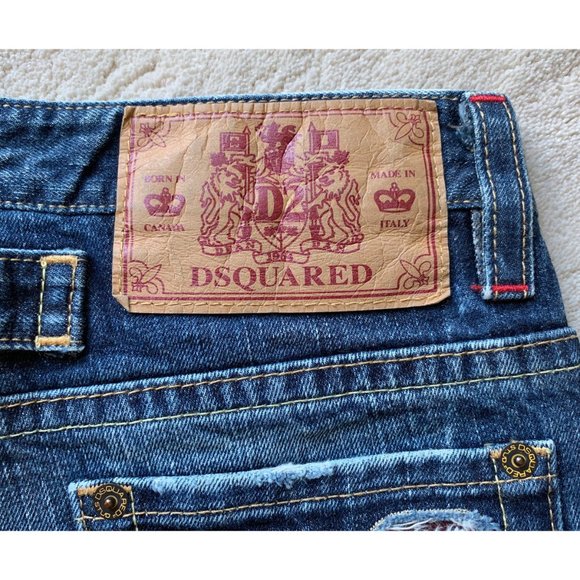 DSQUARED2 Oversized LOGO Denim JEANS - Picture 12 of 16